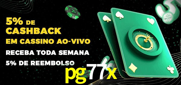 Promoções do cassino ao Vivo pg77x